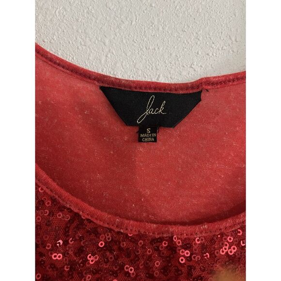 Jacks Women's Red Sequin Tank Top Size Small - Picture 4 of 5